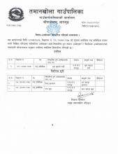 पशु प्राविधिक पदको उम्मेदवार सिफारिस गरिएको सूचना । 